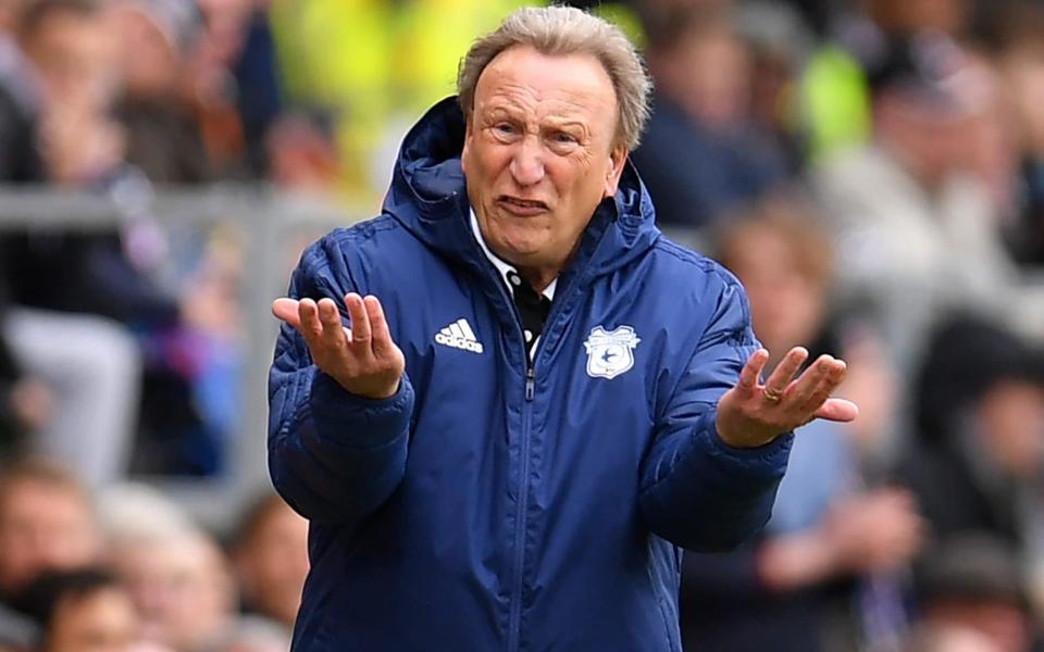 Neil Warnock vents his frustration on the touchline - GETTY IMAGES