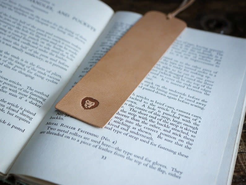 Natural Leather Bookmark