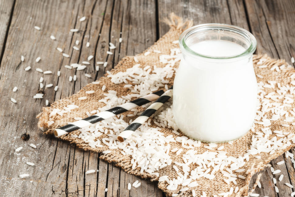 <p>Rice milk, like oat milk is naturally sweet and are more palatable non-dairy milk options. It ranks low on the calorie-to-protein ratio since one cup contains 90–120 calories, with virtually no protein. But rice milk is lactose- and cholesterol-free and may be a good option for those with allergies to dairy, soy or nuts.</p> 