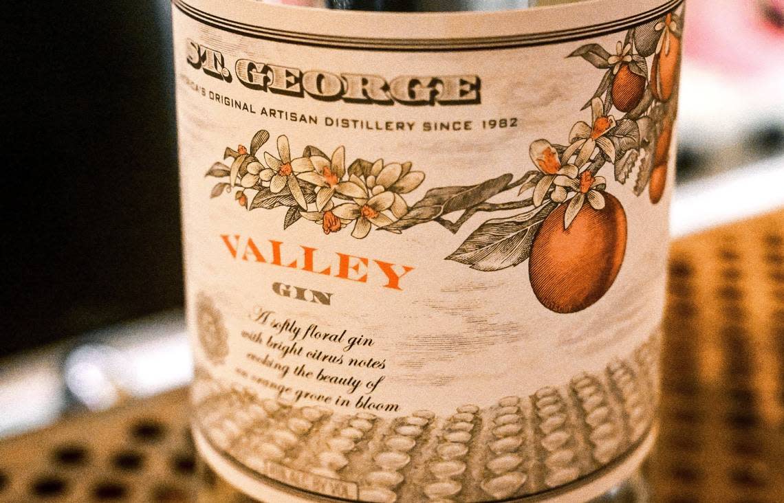 St. George distillery’s Valley Gin is infused with the flavors and smells of orange blossoms from Tulare County’s Lindcove Ranch.