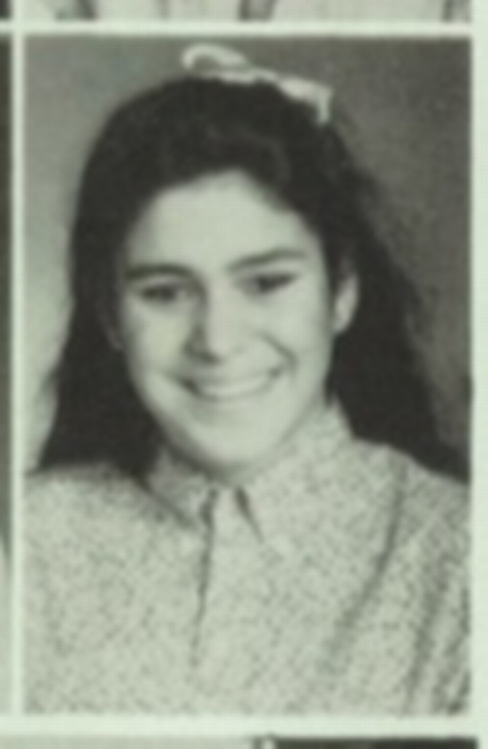 Tatiana Linares in a 1986 South Miami Senior High yearbook photo, during her junior year.