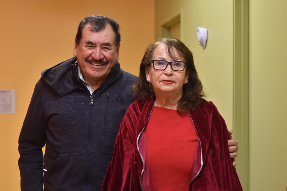 Retired childcare provider and farmworker Maria Ramirez, 64, and her husband retired farmworker Francisco Ramirez, 70, scheduled their pneumonia vaccines to coincide with their upcoming dental appointments. Photo taken on Jan. 24, 2023.