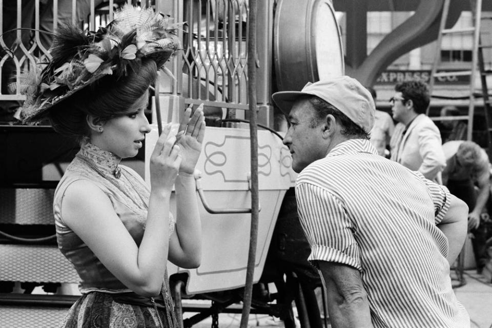 <p>Ken Regan/Daily Express/Getty </p> Barbra Streisand and Gene Kelly on July 19, 1968