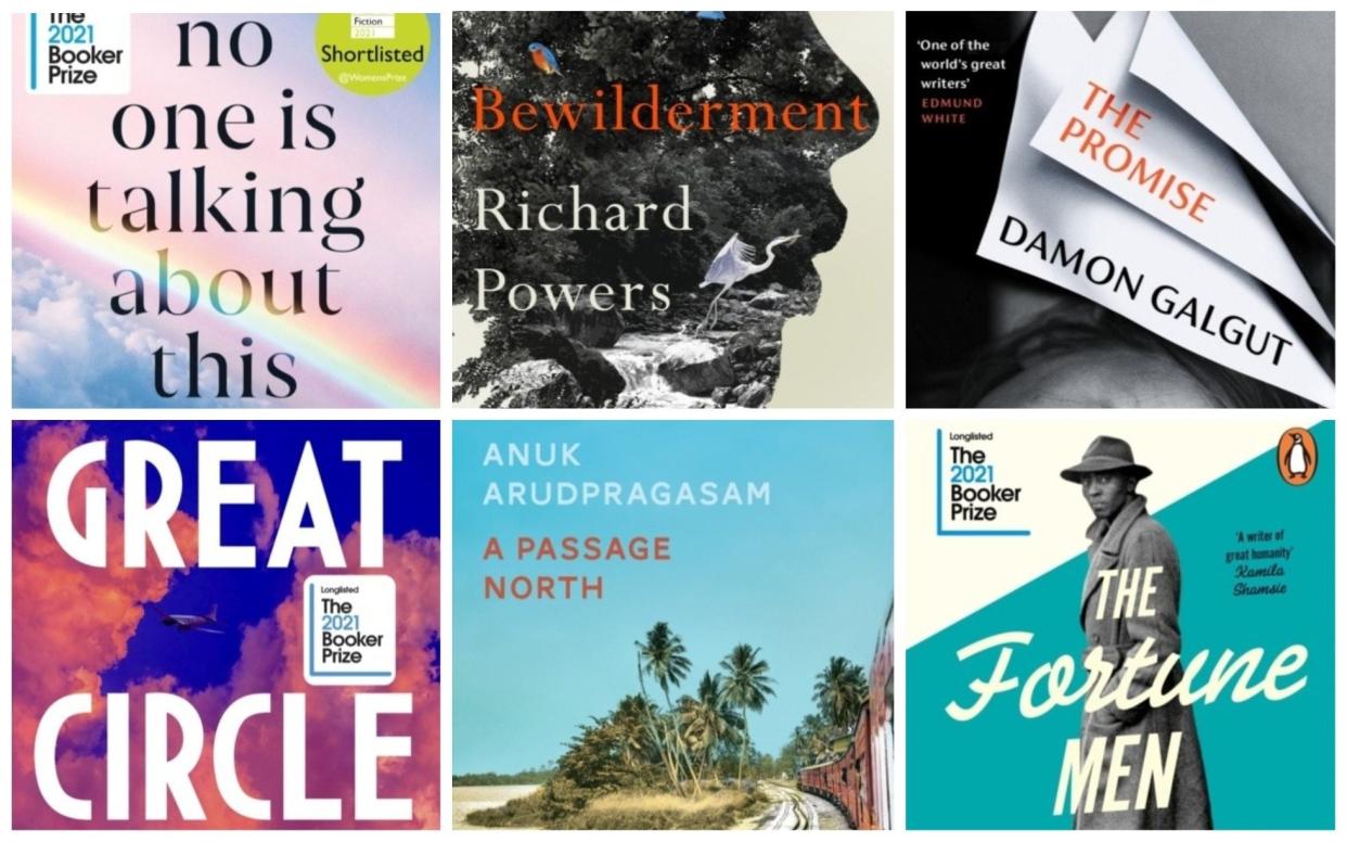 The six novels on the 2021 Booker Prize shortlist