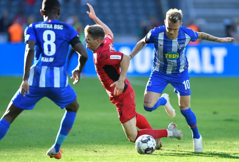 Hertha Berlin midfielder Ondrej Duda scored his sixth goal of the season