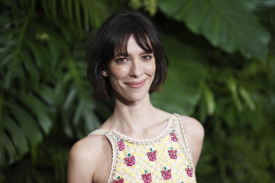 Rebecca Hall arrives at Chanel's 15th Annual Pre-Oscar Awards Dinner on Saturday, March 9, 2024, at the Beverly Hills Hotel in Los Angeles. (Photo by Jordan Strauss/Invision/AP)