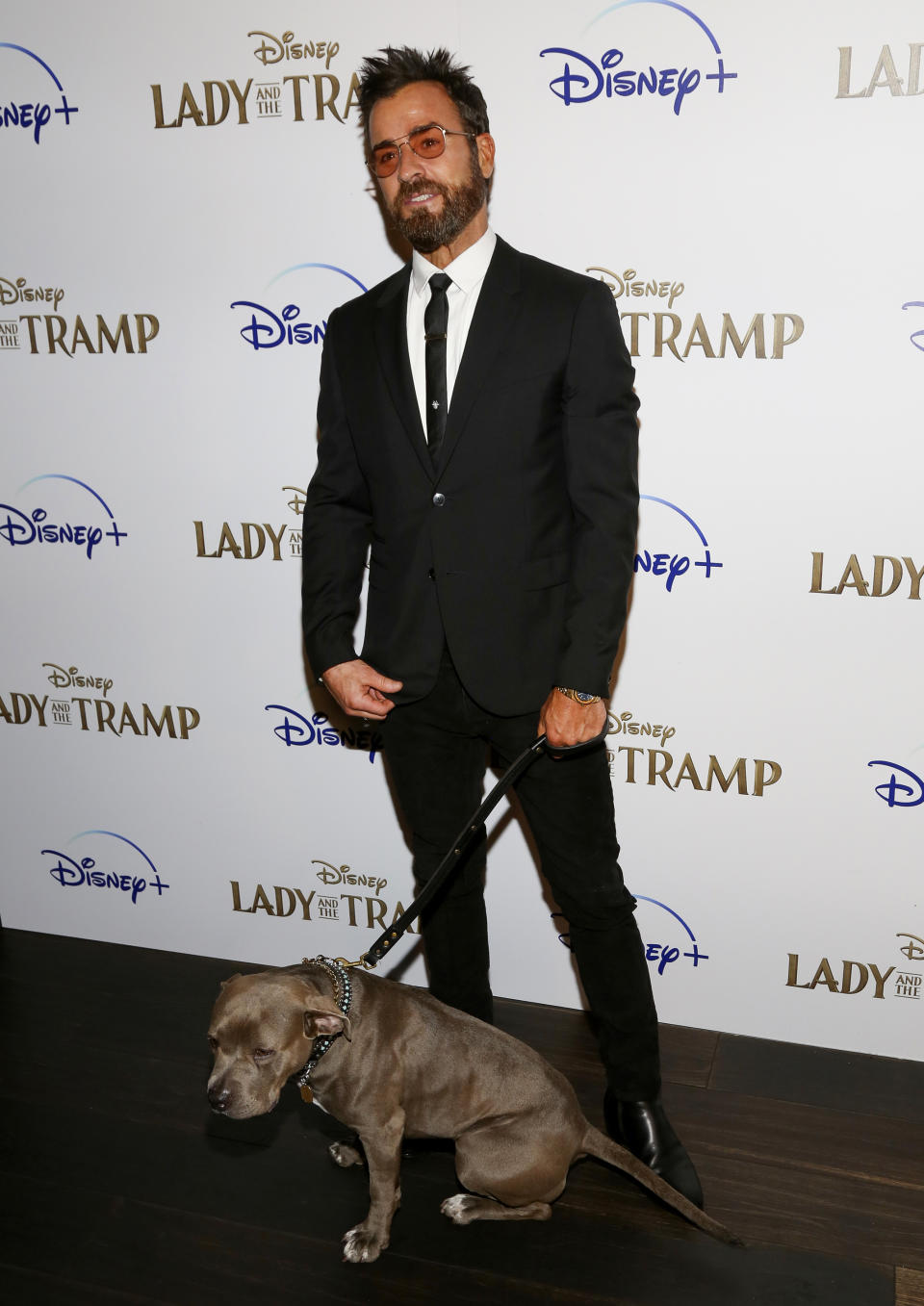 FILE - Justin Theroux attends a special screening of "Lady and the Tramp", hosted by Disney+ and The Cinema Society on Oct. 22, 2019, in New York. Theroux turns 49 on Aug. 10. (Photo by Andy Kropa/Invision/AP, File)