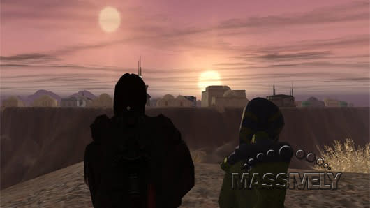 Star Wars: Galaxies binary sunset