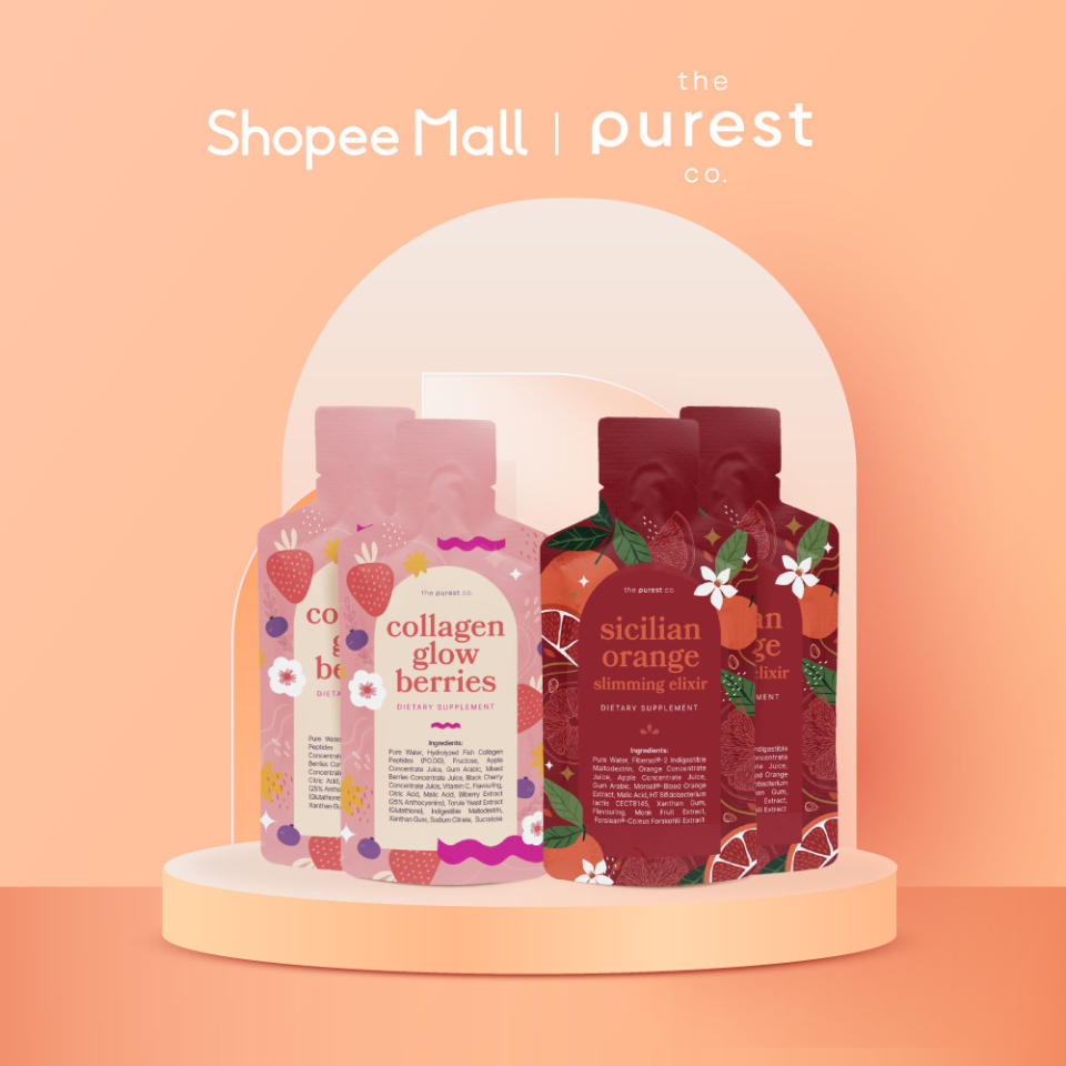 The Purest Co Special Bundle - Collagen Glow Berries x Sicilian Orange Slimming Elixir. (Photo: Shopee SG)