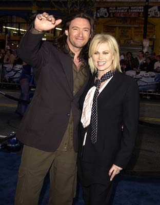 Hugh Jackman and wife Deborra-Lee Furness at the Hollywood premiere of 20th Century Fox's X2: X-Men United