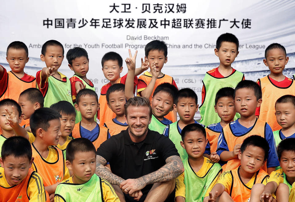 David Beckham Visits China - Day 2