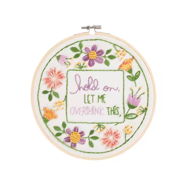 8" Overthink Embroidery Kit by Loops & Threads