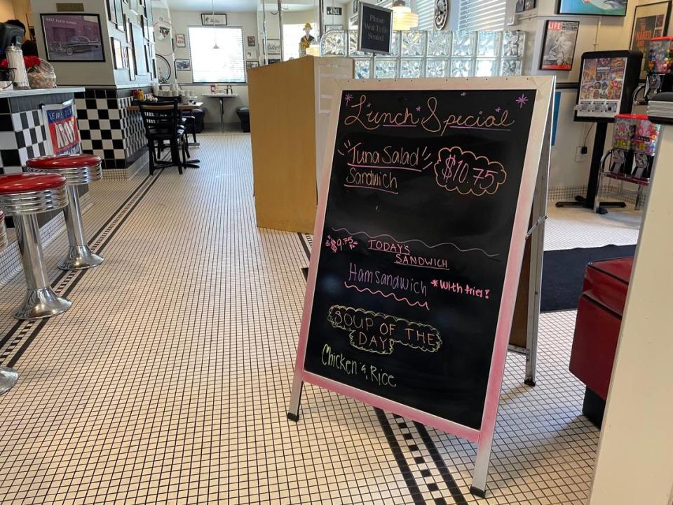 Home-style specials tempt customers at Candy’s Caffe.
