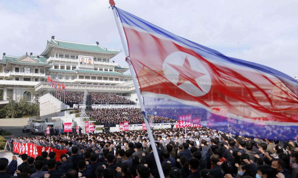 <span>Photograph: Jon Chol Jin/AP</span>