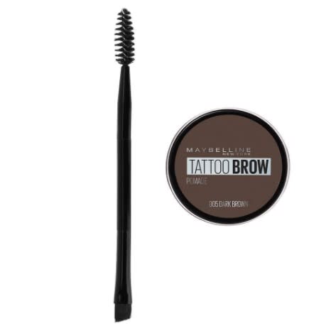 Maybelline Pomada para Cejas Brow Tattoo, Dark Brown, 3.7 g/Amazon.com.mx