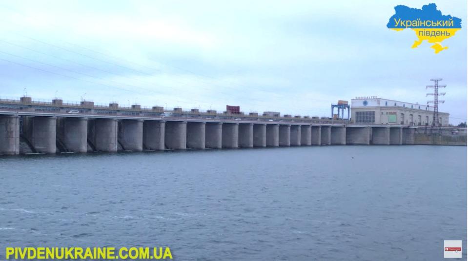 Kakhovka dam on the Dnipro river (Reuters)