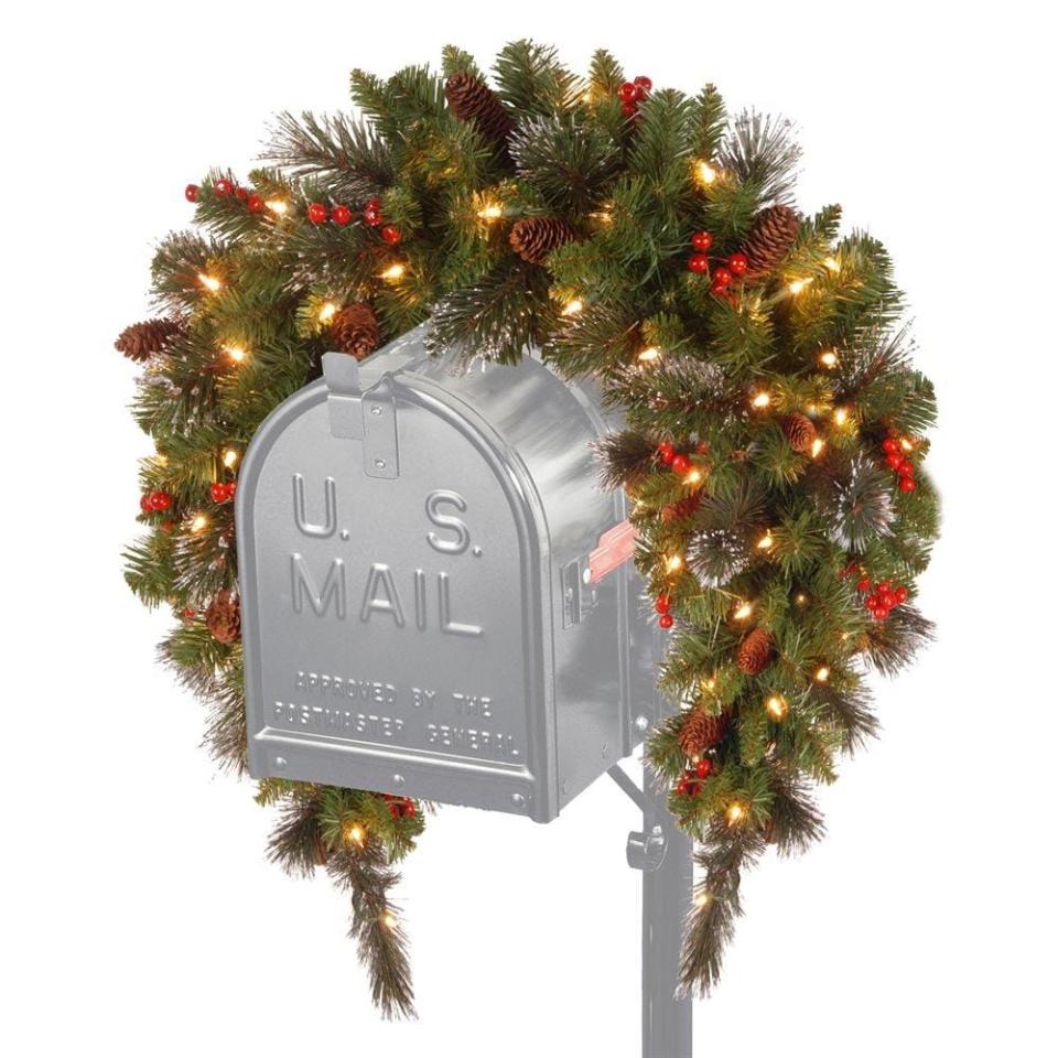 <p><a href="https://go.redirectingat.com?id=74968X1596630&url=https%3A%2F%2Fwww.lowes.com%2Fpd%2FNational-Tree-Company-12-in-Hanging-Mailbox-Mailbox-Cover-with-White-LED-Lights%2F1000785810&sref=https%3A%2F%2Fwww.popularmechanics.com%2Fhome%2Fg37810272%2Fbest-outdoor-christmas-decorations%2F" rel="nofollow noopener" target="_blank" data-ylk="slk:Shop Now;elm:context_link;itc:0;sec:content-canvas" class="link ">Shop Now</a></p><p>Hanging Artificial Mailbox Wreath</p><p>lowes.com</p><p>$45.46</p>