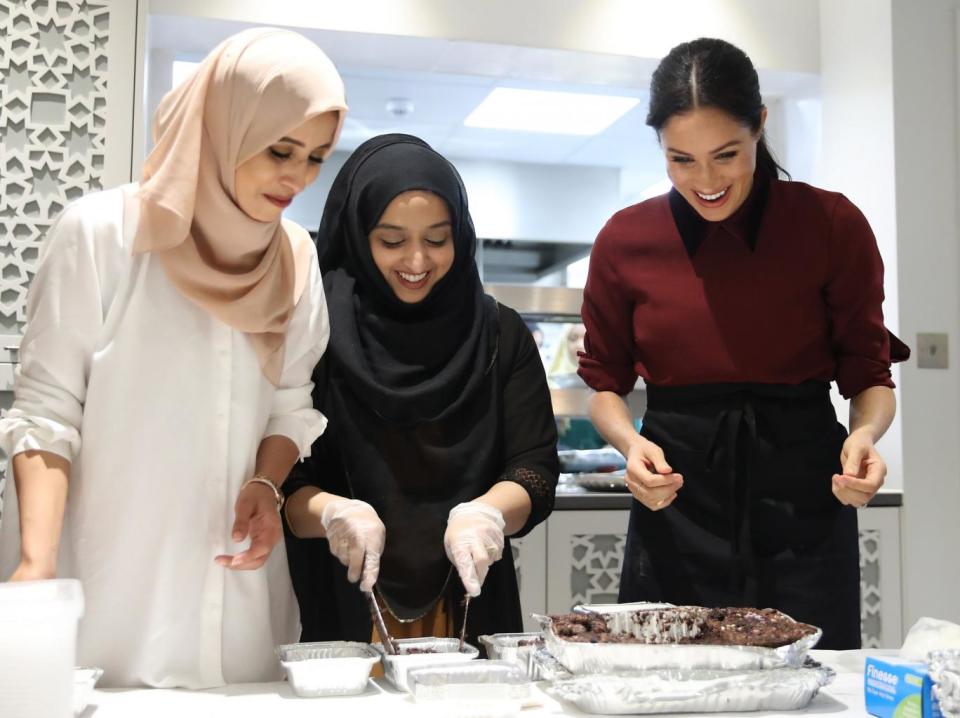 Meghan, Duchess of Sussex visits the Hubb Community Kitchen (Getty Images)