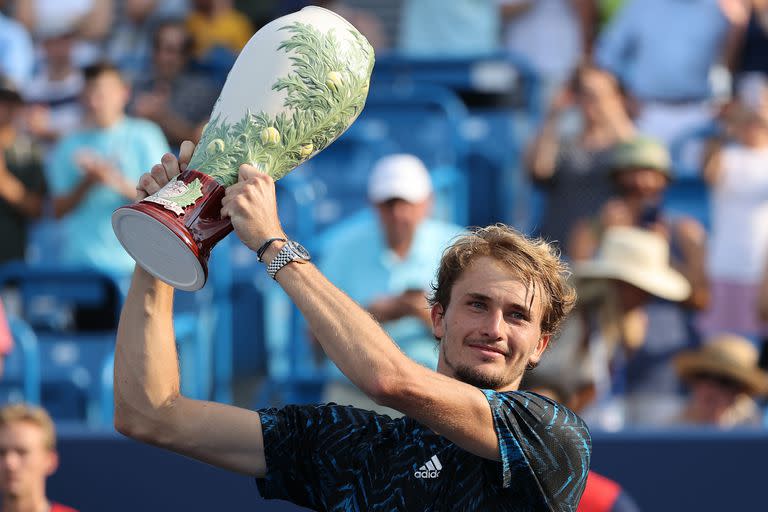 Alexander Zverev, ganador en Cincinnati; el alemán lleva 11 triunfos consecutivos