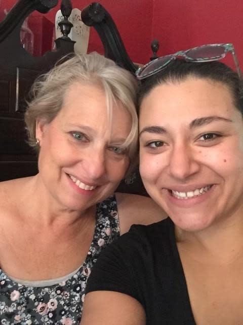 Jayda Siegler and her stepmother Judy Herzfeld.  / Credit: Courtesy family photo