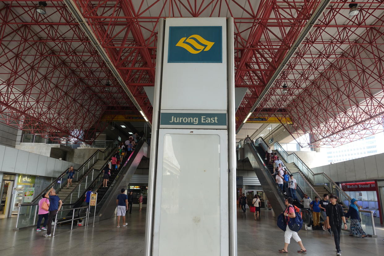 Jurong East MRT Station Singapore (Yahoo News Singapore File photo)