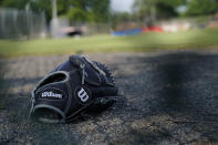 <p>Baseball equipment is seen scattered on the field where a shooting took place at the practice of the Republican congressional baseball teamin Alexandria, Va, June 14, 2017. (Photo: Shawn Thew/EPA) </p>