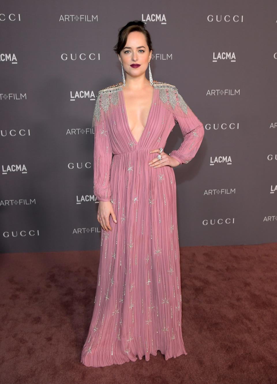 Dakota Johnson 2017 LACMA Art and Film Gala Honoring Mark Bradford And George Lucas Presented By Gucci