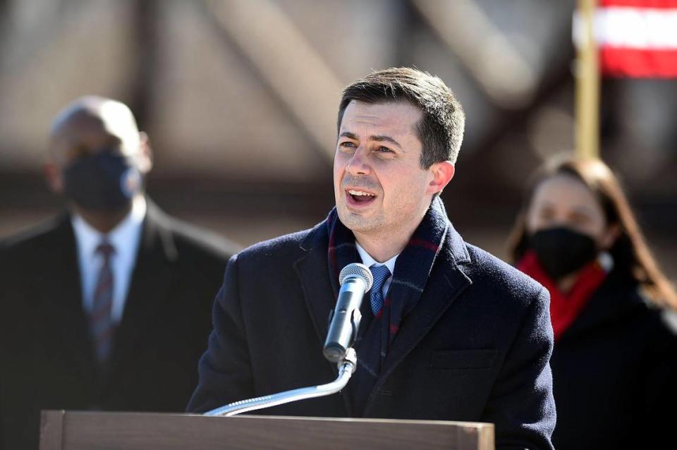 U.S. Secretary of Transportation Pete Buttigieg. Rich Sugg/rsugg@kcstar.com