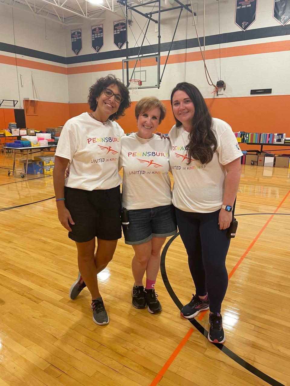 Over 500 families with students in the Pennsbury School District gathered Monday at Pennwood Middle School for a back-to-school event to give children a great start to the academic year. Community groups and businesses donated thousands of dollars in food, supplies and services to students.