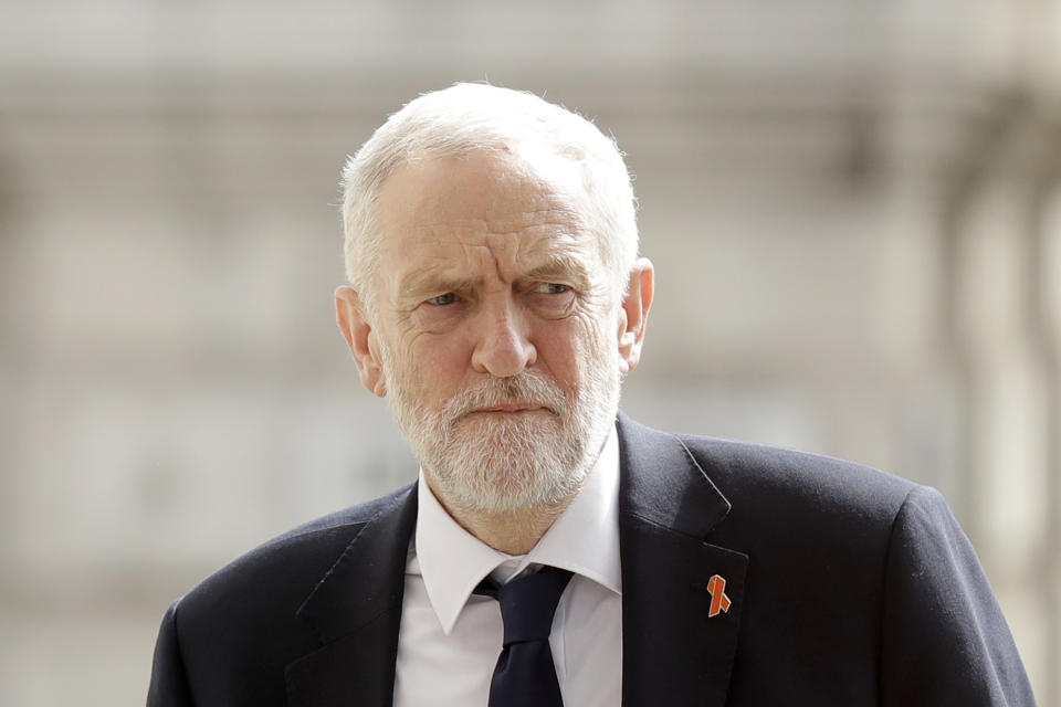 John Woodcock attacked Jeremy Corbyn in his resignation letter. (AP Photo/Matt Dunham)