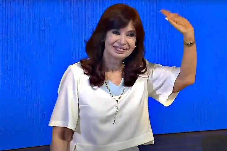 Cristina Kirchner en el acto en La Plata