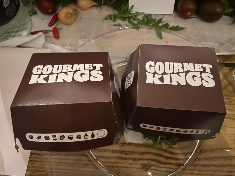 Burger King burger boxes