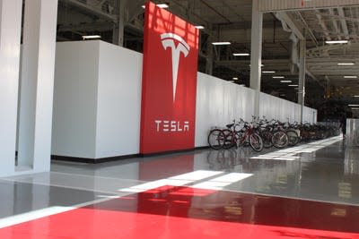 tesla factory floor