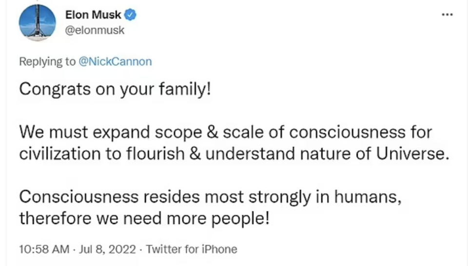   @elonmusk / Via Twitter: @www.twitter.com/@elonmusk