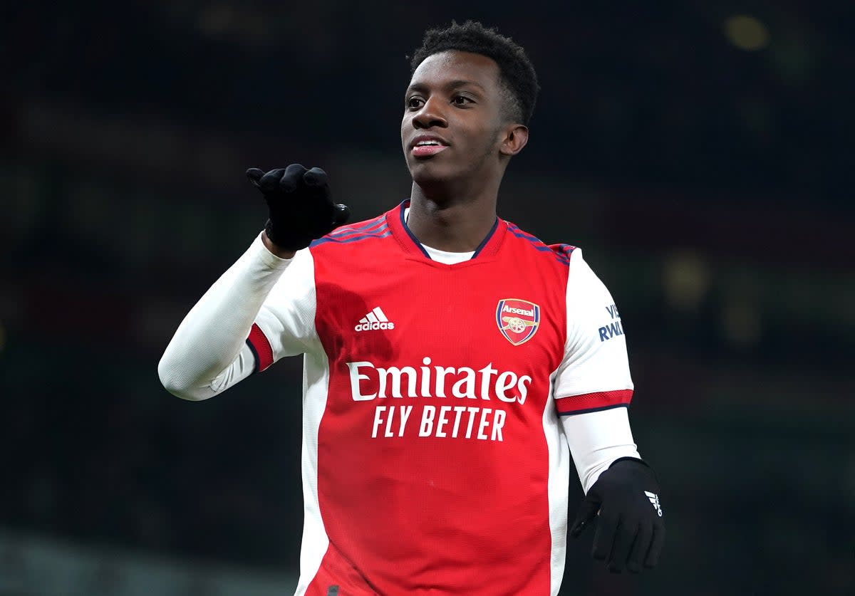 Arsenal forward Eddie Nketiah has committed his future to the club (Mike Egerton/PA) (PA Wire)