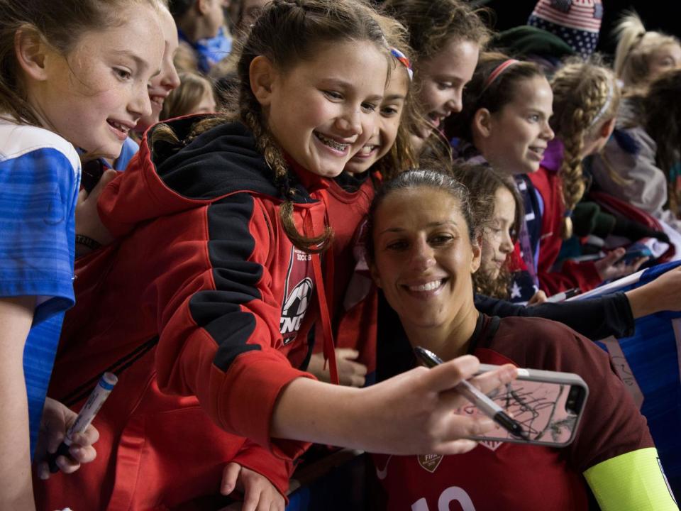 Lloyd has helped play a vital role in promoting women's football in the US (Getty)