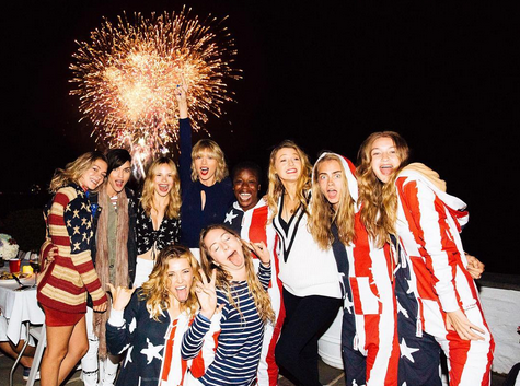 It’s not a party at T.Swizzle’s until there are 1) adults wearing onesies and 2) group photos. So let’s just say it was officially a party, even though there was no Selena Gomez this year.  (Photo: Instagram)