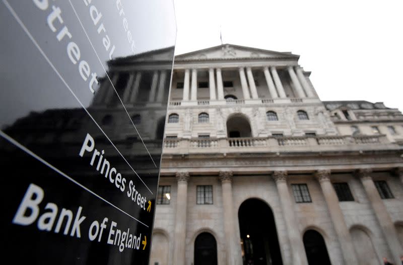 FILE PHOTO: Bank of England (BoE) building seen in London