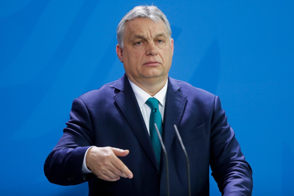 Hungary’s PM Victor Orban (AP)