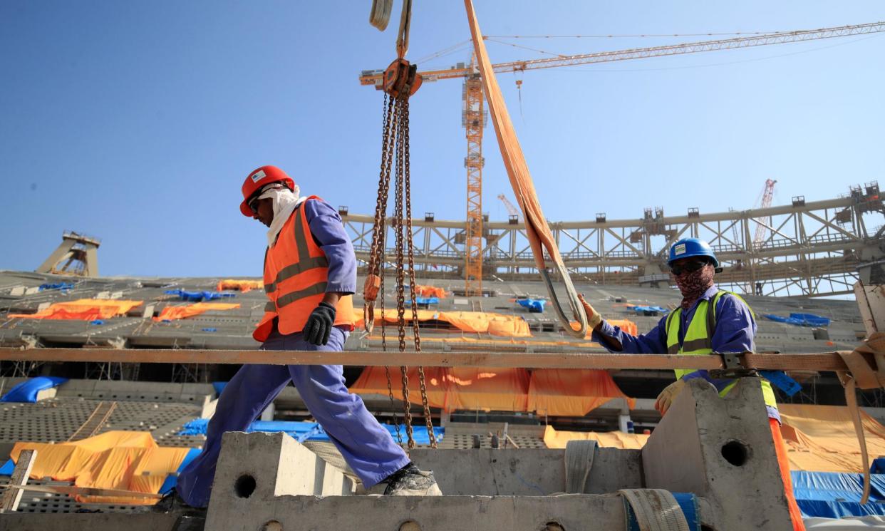 <span>The extent of the exploitation of migrant workers in Qatar leading up to and including the World Cup has been widely acknowledged.</span><span>Photograph: Adam Davy/PA</span>