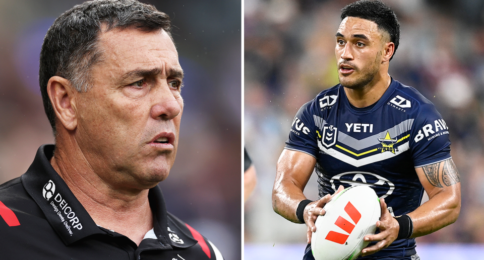 Pictured left Shane Flanagan and right Valentine Holmes