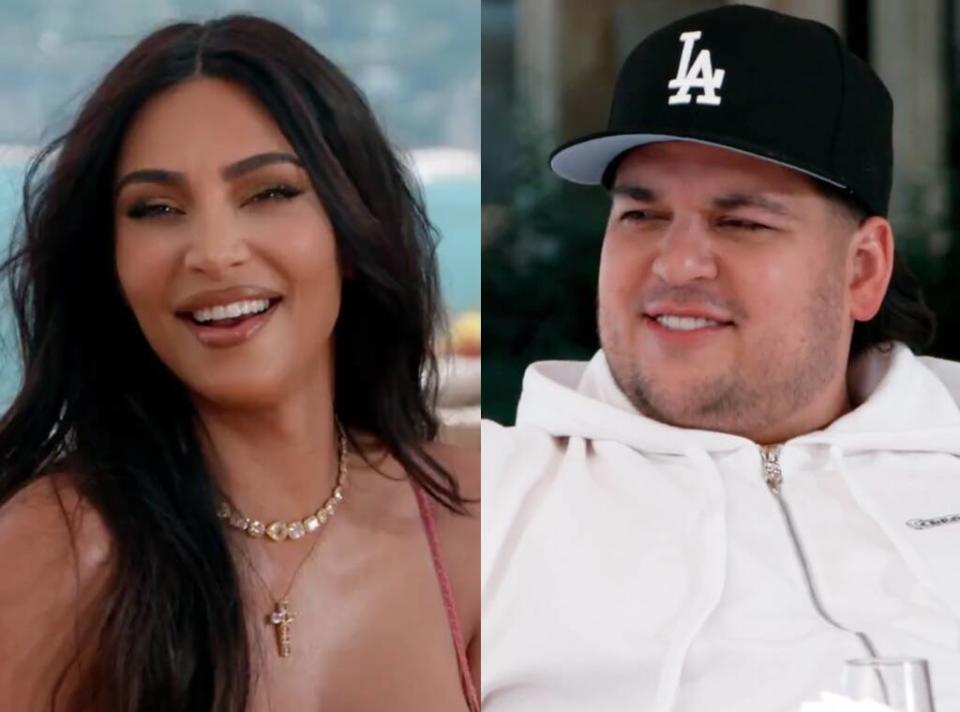 Kim Kardashian and Rob Kardashian from KUWTK Birthday Special