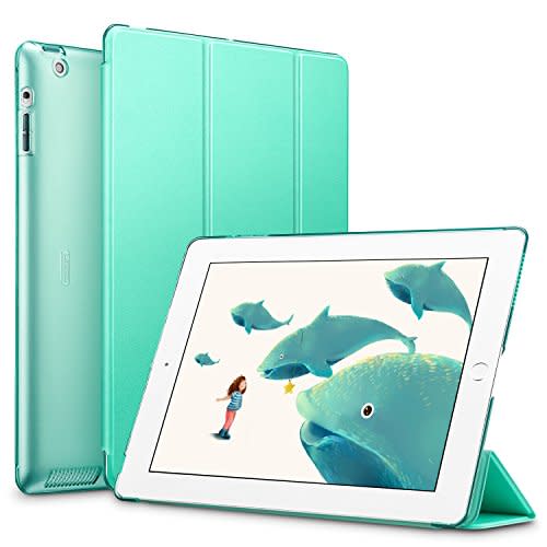 <p><a href="https://www.amazon.com/ProCase-iPad-Case-2018-Generation/dp/B075FL5PN2/ref=sr_1_6?dchild=1&keywords=turquoise+ipad+smart+case&qid=1626713081&sr=8-6&tag=syn-yahoo-20&ascsubtag=%5Bartid%7C2089.g.1804%5Bsrc%7Cyahoo-us" rel="nofollow noopener" target="_blank" data-ylk="slk:Shop Now;elm:context_link;itc:0;sec:content-canvas" class="link ">Shop Now</a></p><p>iPad Case Smart Case Cover</p><p>$14.99</p><p>amazon.com</p>