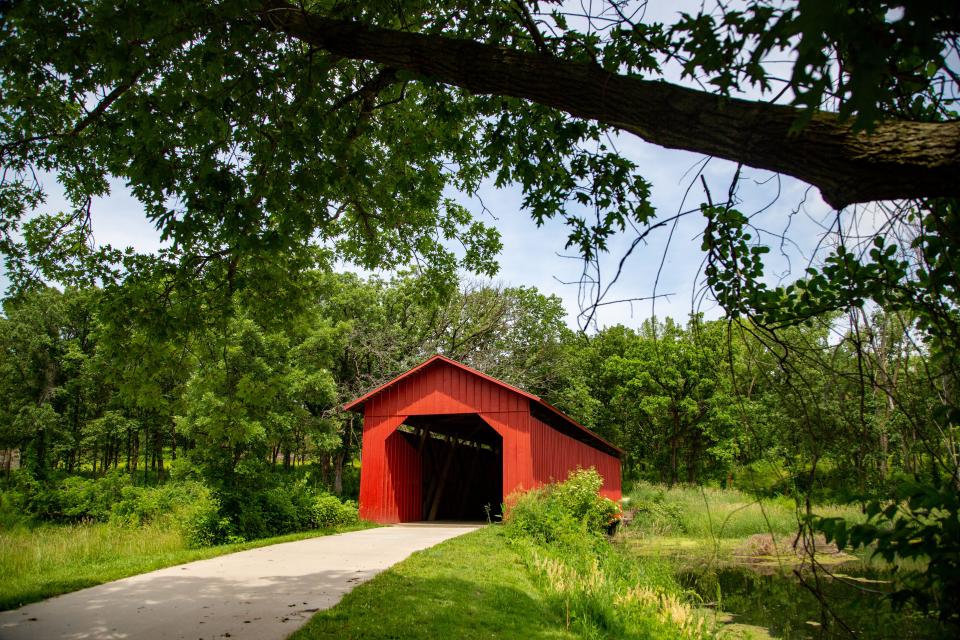 The little red bridge was originally built in 1878!