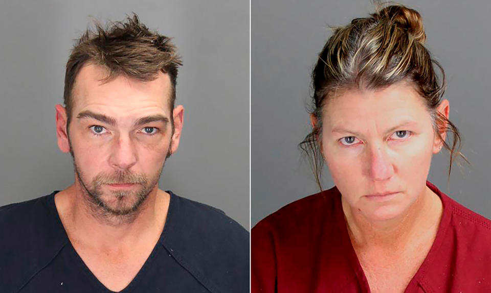 James Crumbley and Jennifer Crumbley, parents of accused Oxford, Michigan school shooter Ethan Crumbley.<span class="copyright">Oakland County Sheriff's office via AP</span>