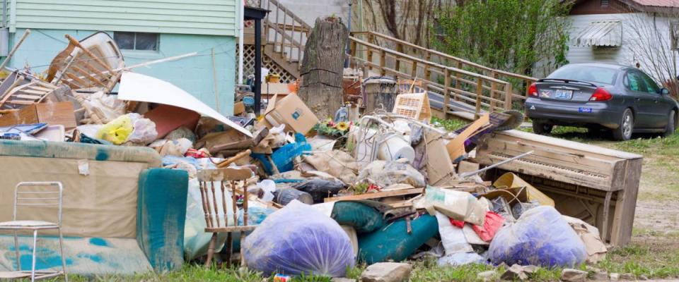 MARTIN, KY - MAY 15: Heavy rain causes severe flood on May 8 in Eastern Kentucky May 15, 2009 in Martin. The town sustained substantial property damage as a result of flood.