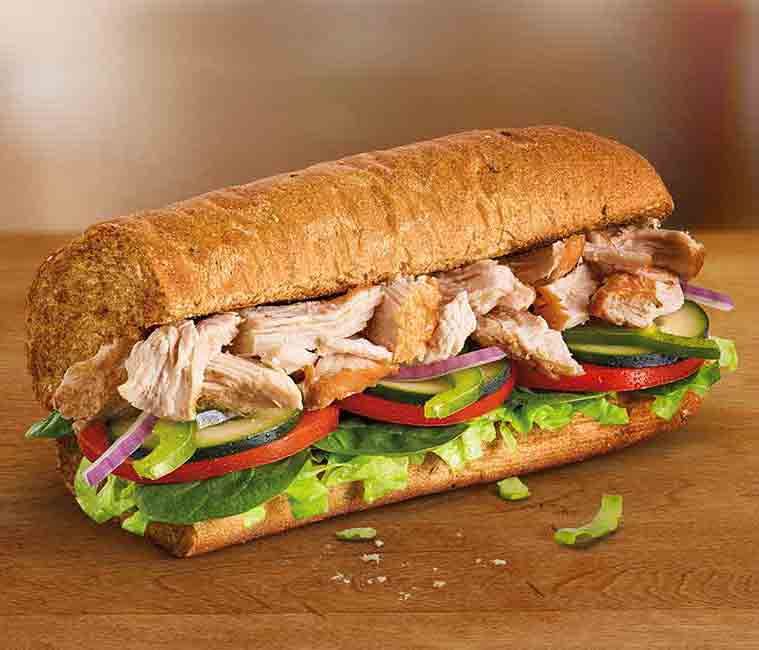 subway rotisserie style chicken sub