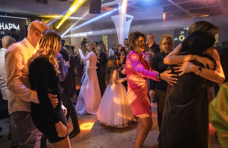 Un casamiento en la localidad de Kiryat Gat, en el sur de Israel