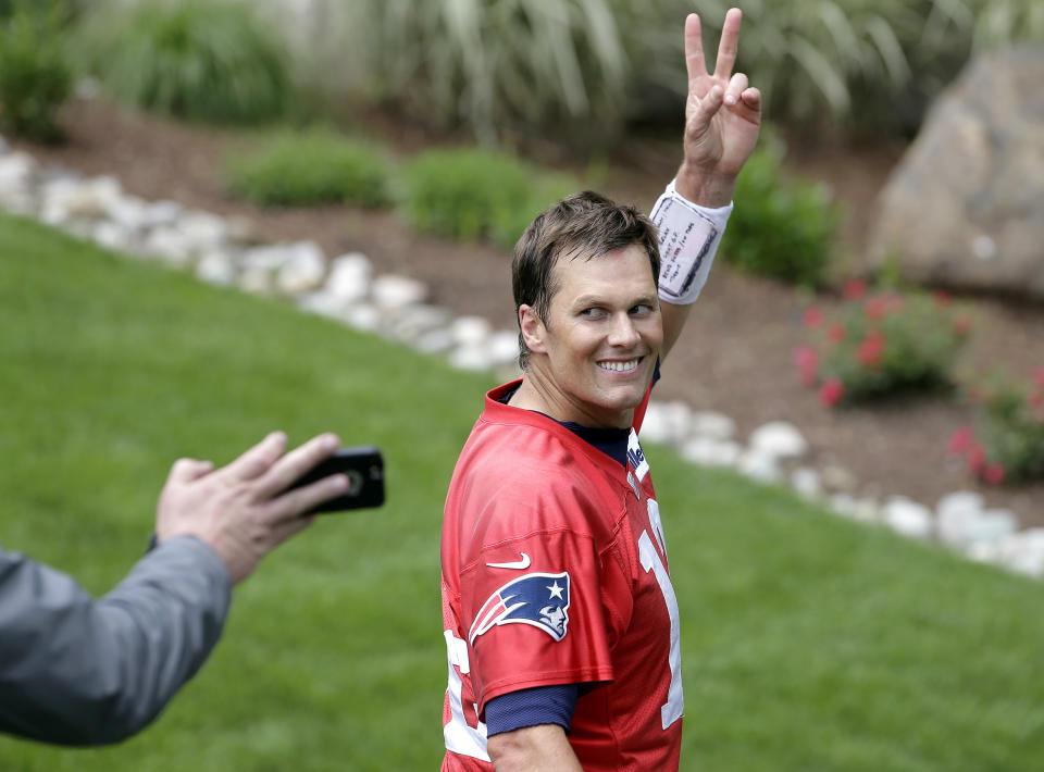 New England Patriots quarterback Tom Brady talked with Oprah Winfrey about when he might possibly retire. (AP)