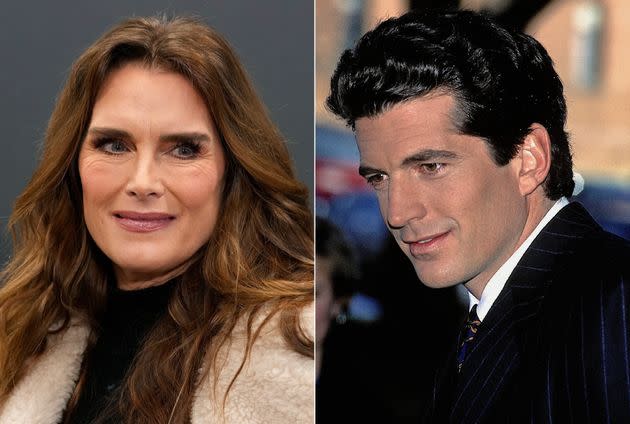 Brooke Shields (left) said John F. Kennedy Jr. (right) gave her 